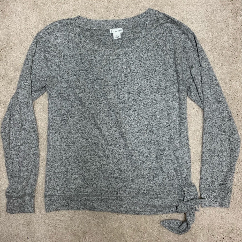J. Crew Black heather sweater